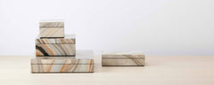 marbelized lacquer boxes