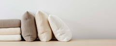 waffle cotton pillows and throw