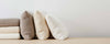 waffle cotton pillows and throw