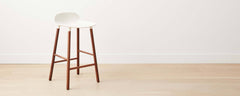 resin walnut counter stools