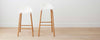 resin walnut counter stools