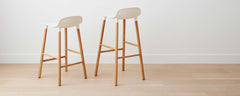 resin walnut counter stools