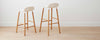 resin walnut counter stools