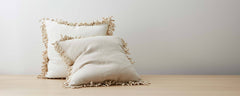 knotted trim pillows