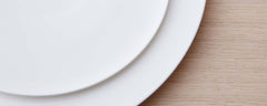 white plates