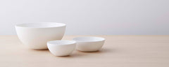 white bowls