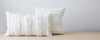 rabbit fur striped pillows