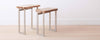 petrified wood end tables
