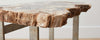petrified wood end tables