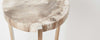 petrified wood round side tables