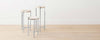 petrified wood round side tables