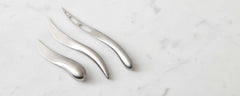 forma serving board and cheese knives