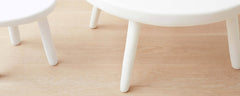 white resin stool coffee tables