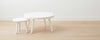 white resin stool coffee tables