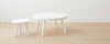 white resin stool coffee tables
