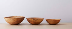 spalted wood round bowls