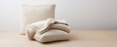 extra chunky cotton pillows and throw