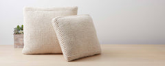 extra chunky cotton pillows and throw