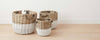 white dipped willow baskets