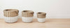 white dipped willow baskets