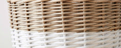 white dipped willow baskets