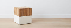 cement teak stools