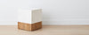 cement teak stools