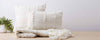 natural vertebra pillows and throw