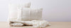 natural vertebra pillows and throw