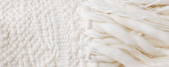 natural vertebra pillows and throw