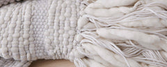 ilght grey vertebra pillows and throw