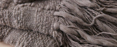 grey vertebra pillows and throw