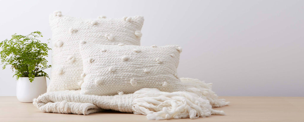 piedras pillows and throw