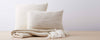 natural caterpillar pillows and throw