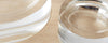 glass round convex bowls