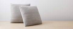 cotton light grey marled pillow and throw