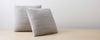 cotton light grey marled pillow and throw