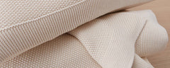 homenature knit blankets and shams