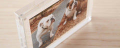 lucite photo frames