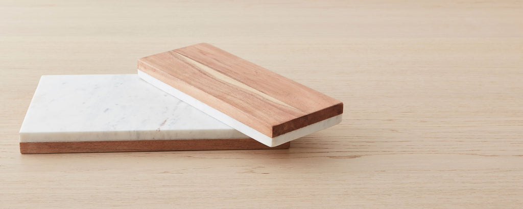 marble acacia cheese boards