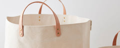 natural canvas buckets