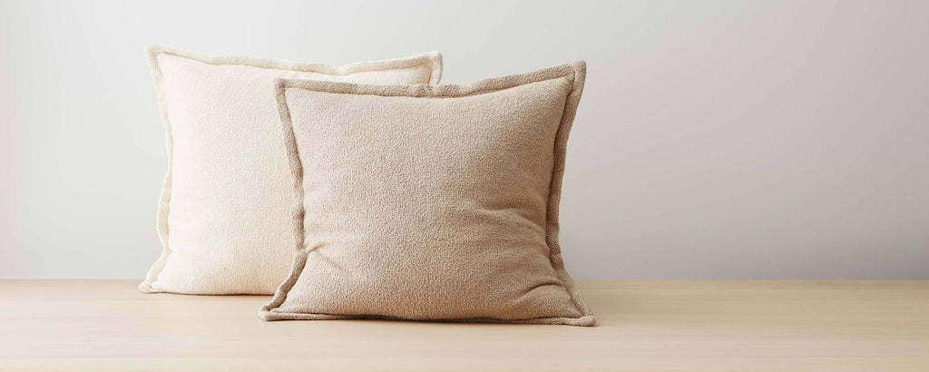 birch cream cotton pillows