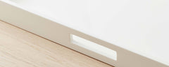 white lacquered tray