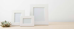 white lacquer frames