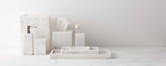white marble bath collection