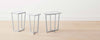 chrome marble end tables