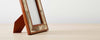 horn frames w/ teak border