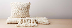 cloud pillow and throw