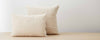 raw silk cotton natural pillows