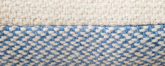 llama blue natural pillow and throw